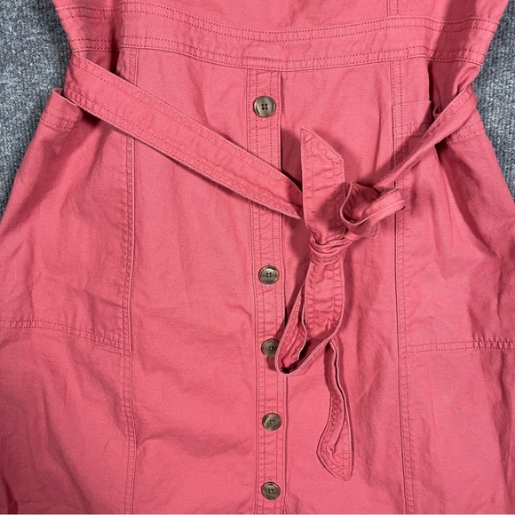 Gap Women’s 14 Pink Apron Dress Linen Cotton Teacher 90s Y2K - Picture 11 of 16